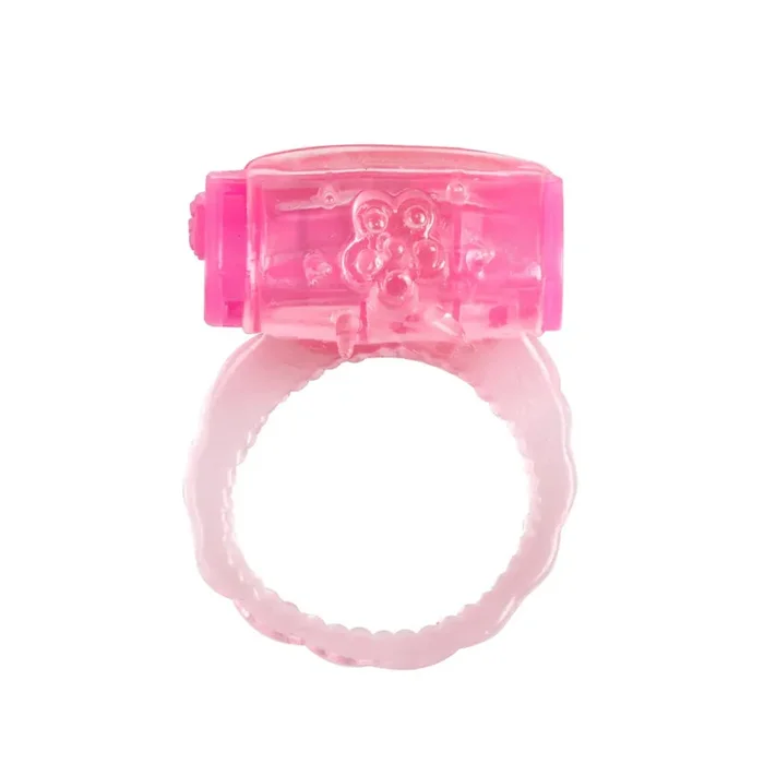 Vibrierender gerauter Penisring – Rosa