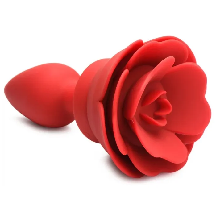 Vibrierender Rose Analplug mit Fernbedienung – Klein
