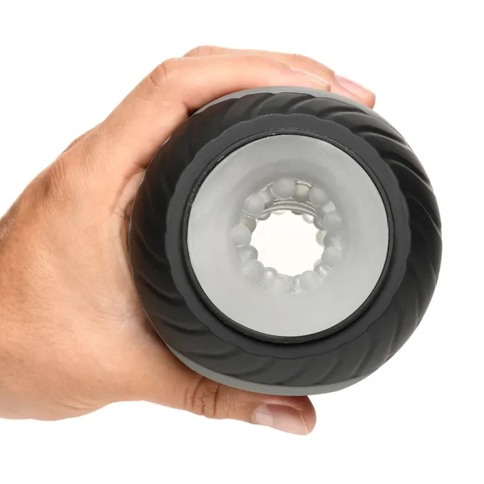 Vibrierender und quetschender Masturbator – 10X – Schwarz