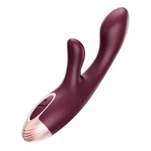 Vibro Rabbit Kelly 19 x 3,2 cm Bordeaux