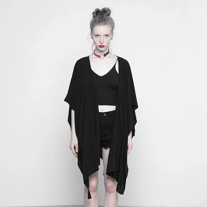 Vielseitiger Gothic-Schal mit mystischen Mondmotiven