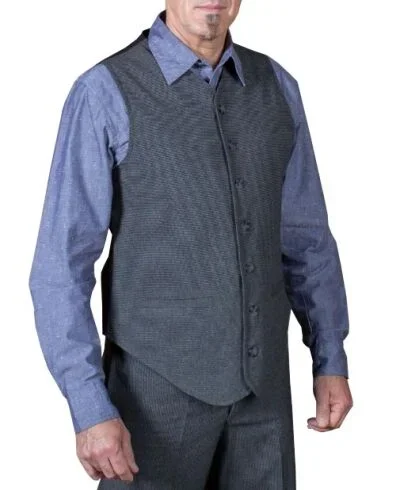 Vintage Weste Long Island Grau