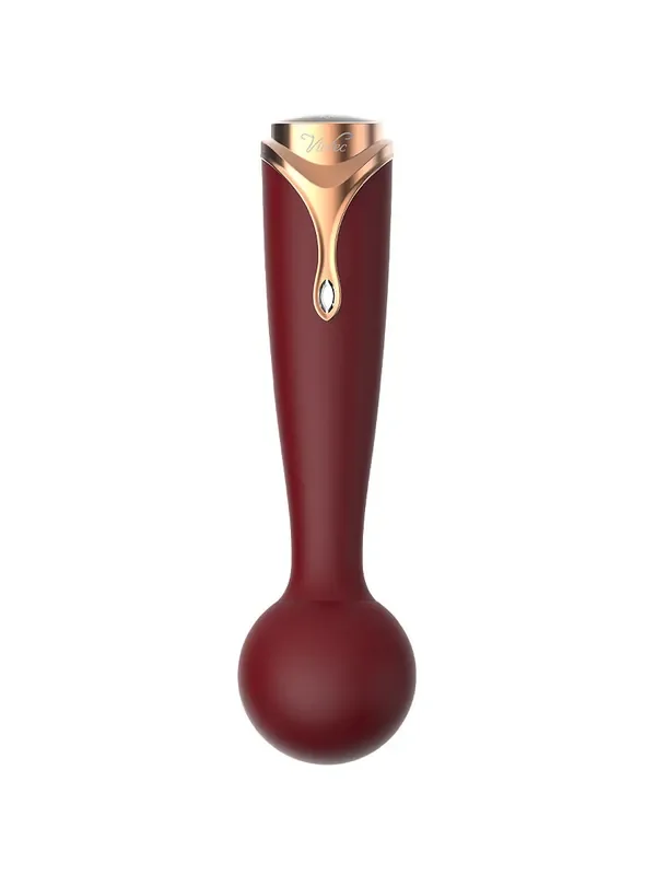 Viotec Firelick Mini-Wandvibrator, gold/weinrot