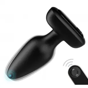 Visual Vibrating Plug 10 x 4,2 cm Schwarz