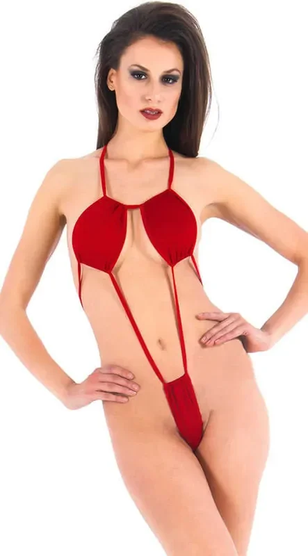 Vixson minimalistischer Stringtanga mit Spitze – weiß
