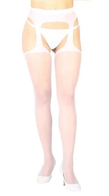 Vixson Standard Strumpfhaltergürtel mit Strümpfen – weiß