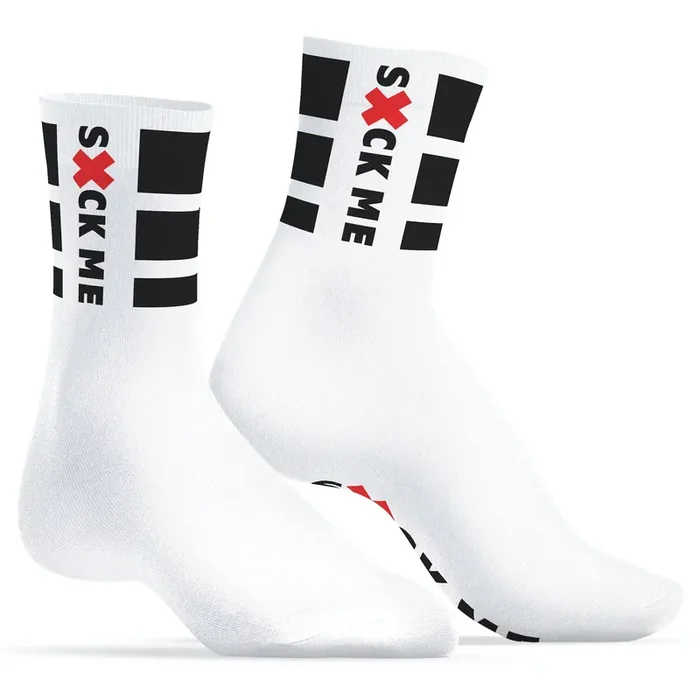 Weiße Socken Suck Me SneakXX