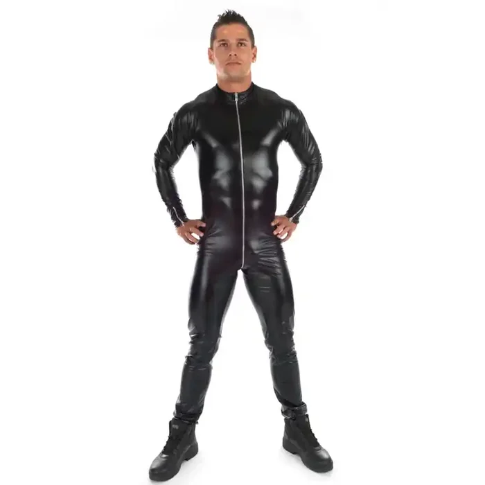 Wetlook Catsuit mit Reißverschluss (Grösse XXXL)