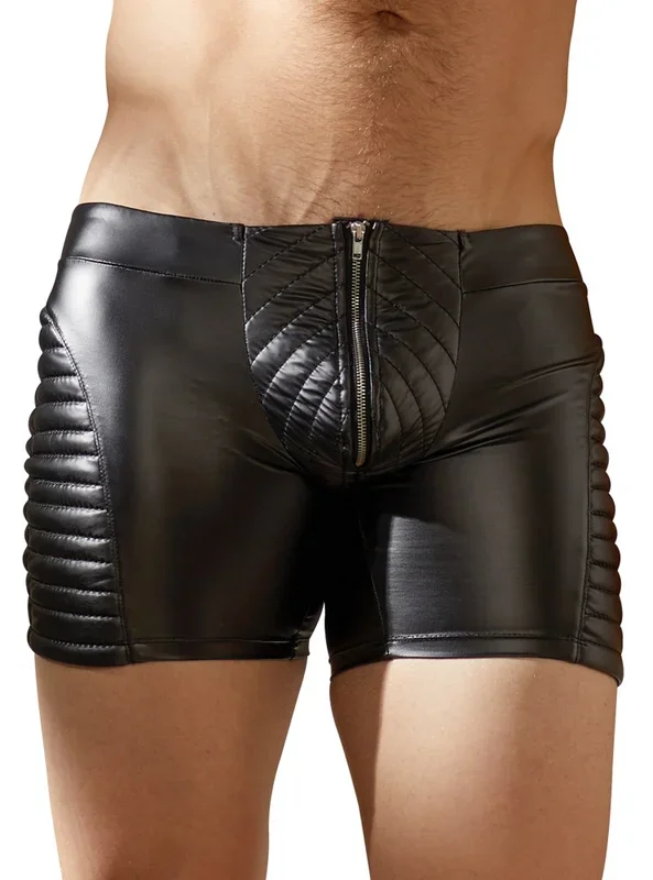 Wetlook Herren-Pants im Biker-Look