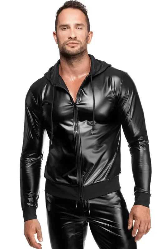 Wetlook Kapuzen-Jacke für Herren – Schwarz