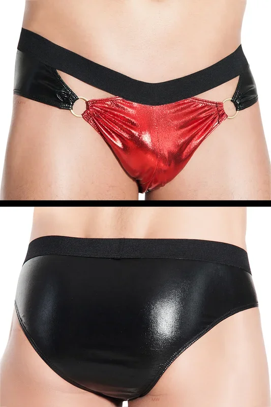 Wetlook Slip – rot/schwarz