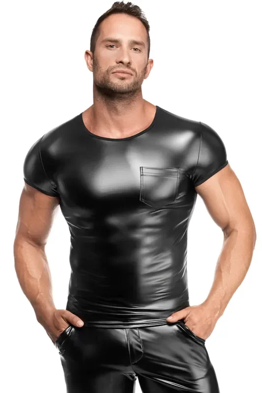 Wetlook T-Shirt für Herren – Schwarz