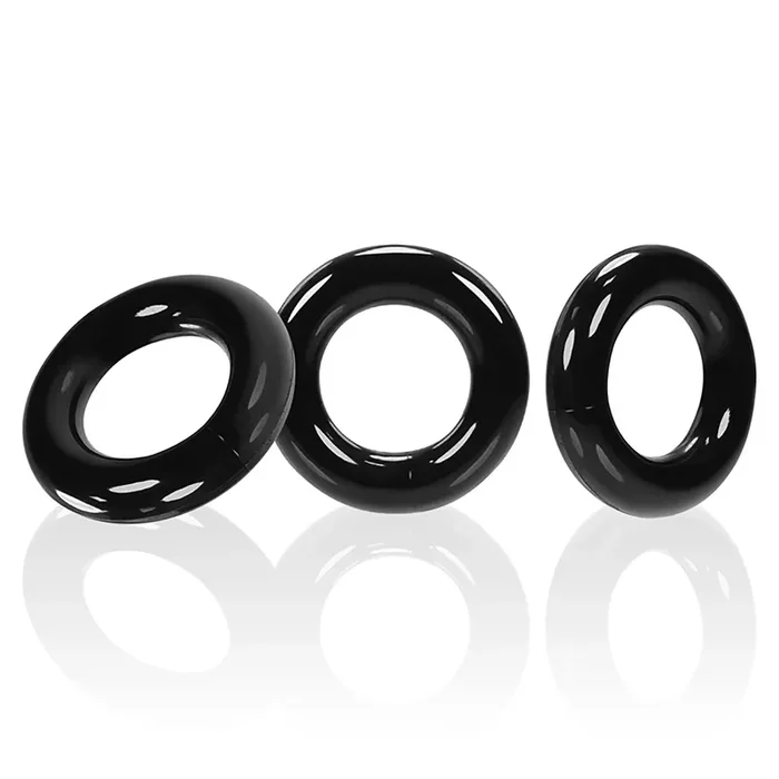 Willy Rings – 3-pack Stretchy Cockrings – Black