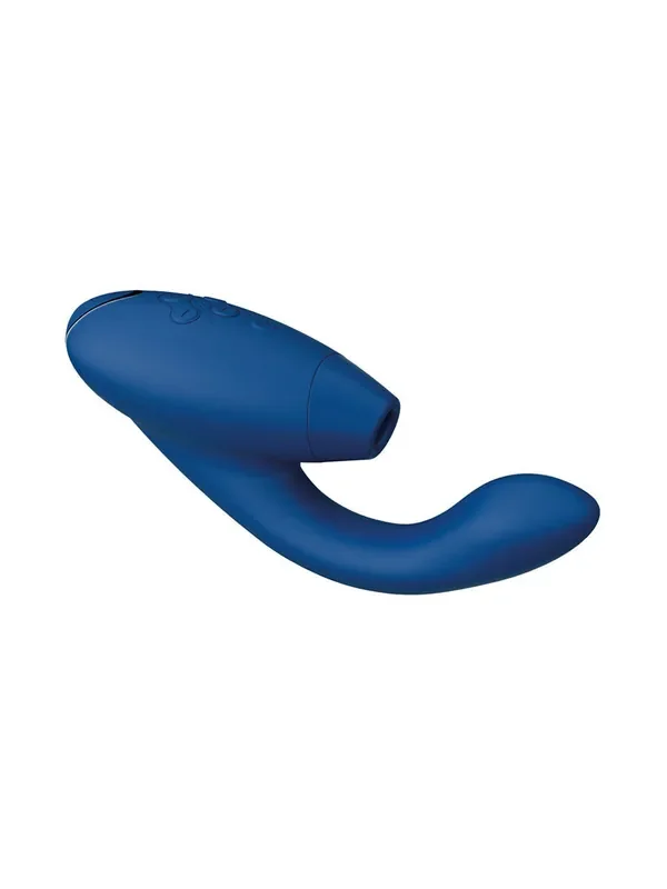 Womanizer Duo 2 Klitorisstimulator mit Vibrator, blau