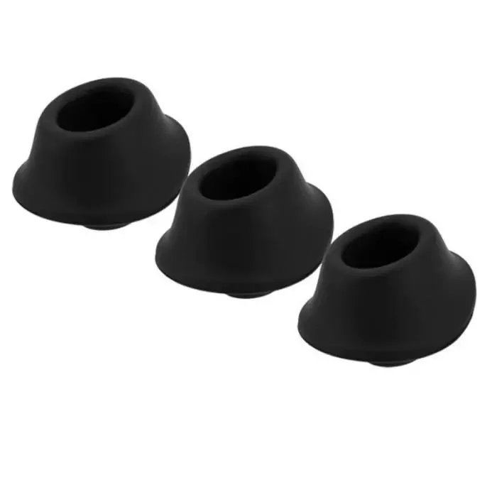 Womanizer Ersatzkappen für Premium – Größe M – Schwarz – 3-teilig
