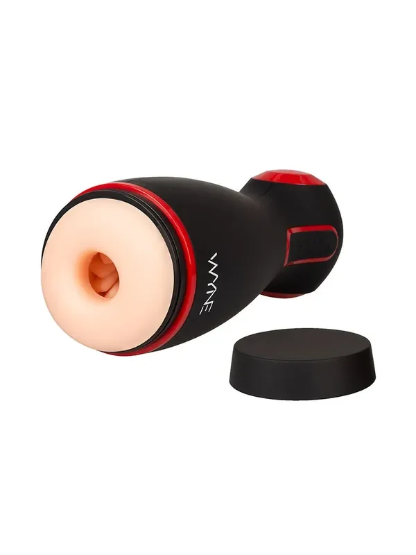 WYNE 06 Vibrierender Masturbator, haut/schwarz