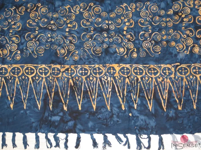 XL Premium Lunghi | Sarong „Wailele“ – dunkelblau