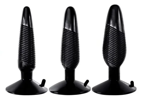 Xplorer 3er-Set Plugs schwarz