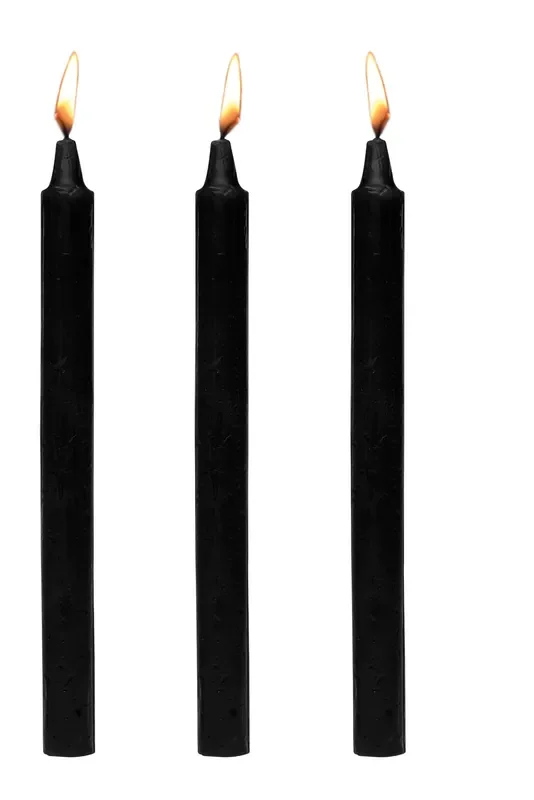 XR Brands – Dark Drippers Fetisch-Tropfkerzen – Schwarz