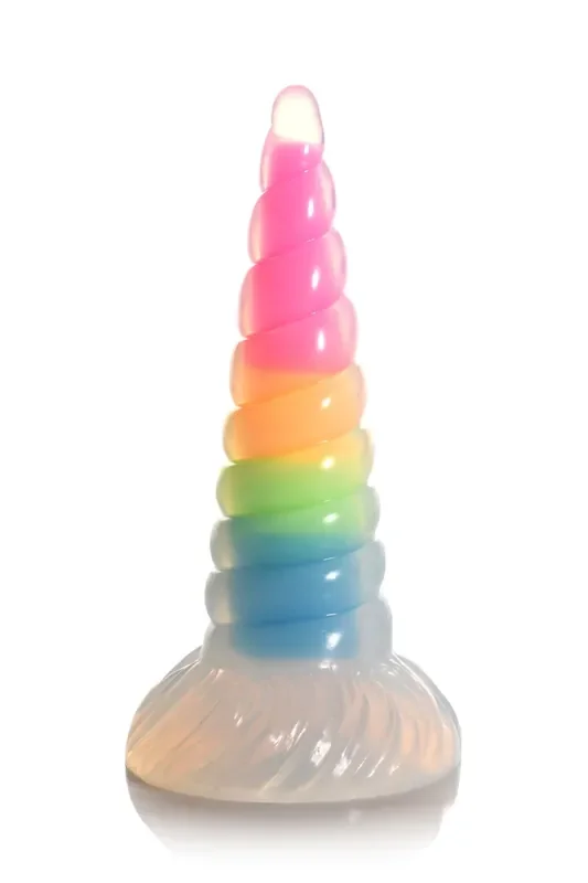 XR Brands – Leuchtender Regenbogen Silikon Dildo
