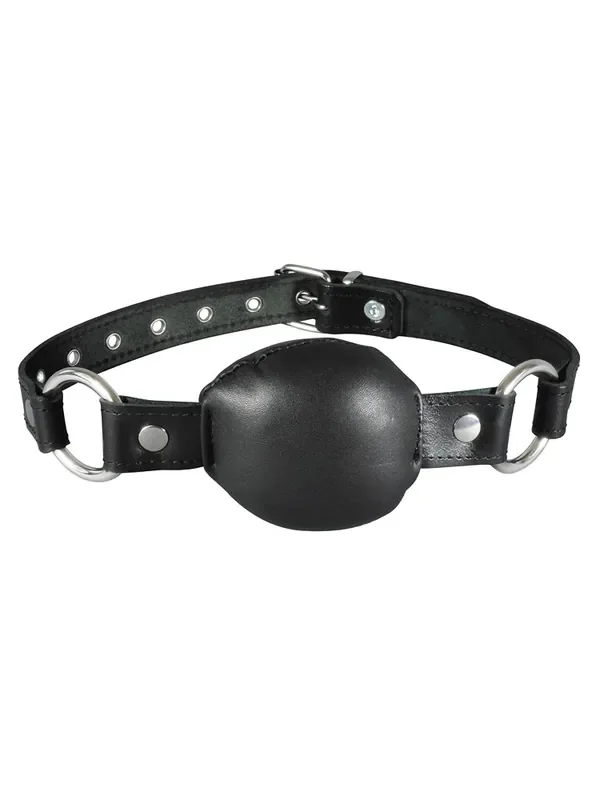 Xx-DreamsToys Leder-Knebel, schwarz