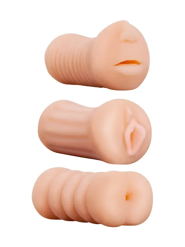 xxx To Go Threesome Masturbator-Set, haut