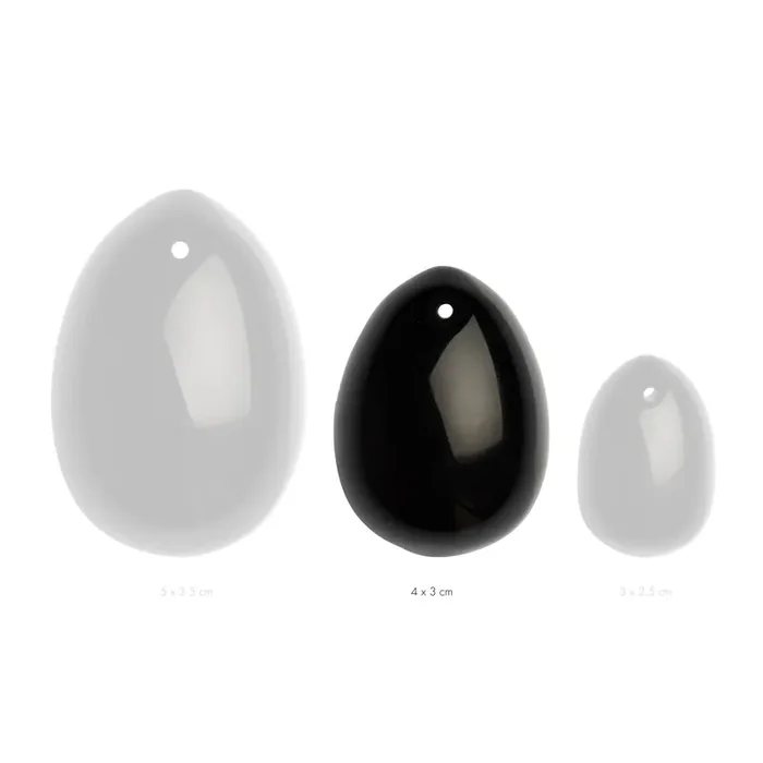 Yoni Ei – Größe M-Black Obsidian