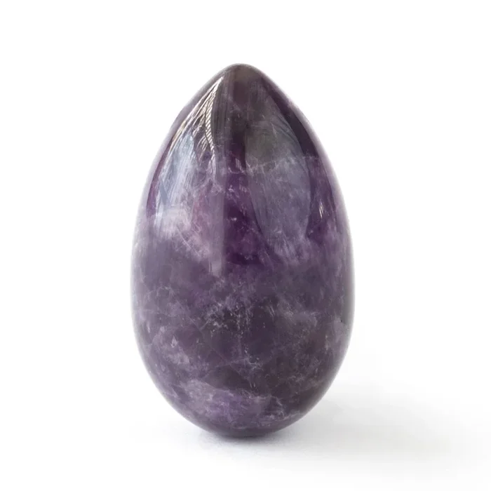 Yoni-Ei Amethyst – Größe nach Wahl – gebohrt