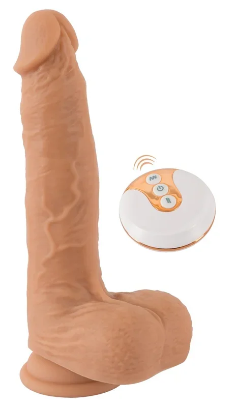 You2Toys Natural Thrusting Vibe Stoßvibrator mit Saugfuß Hautfarben