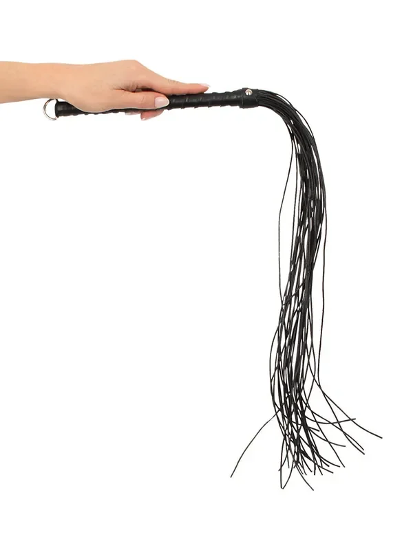 Zado Cord Leder Flogger, schwarz