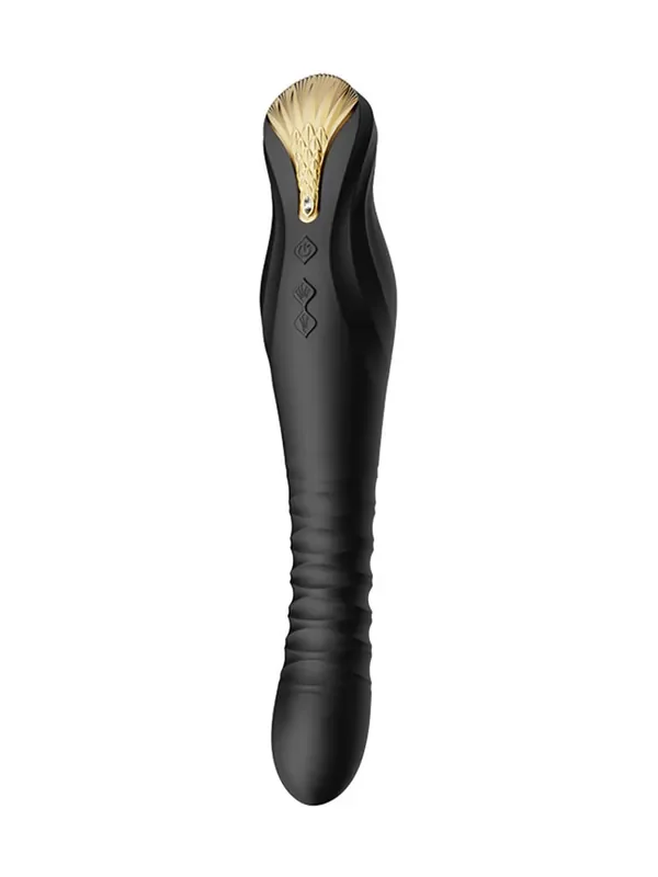 Zalo King Vibrating Thruster Stoßender Vibrator, schwarz