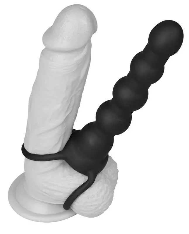 Zubehör Doppelte Penetration Vibrierend ROCK BALLED 15 x 2.8 cm