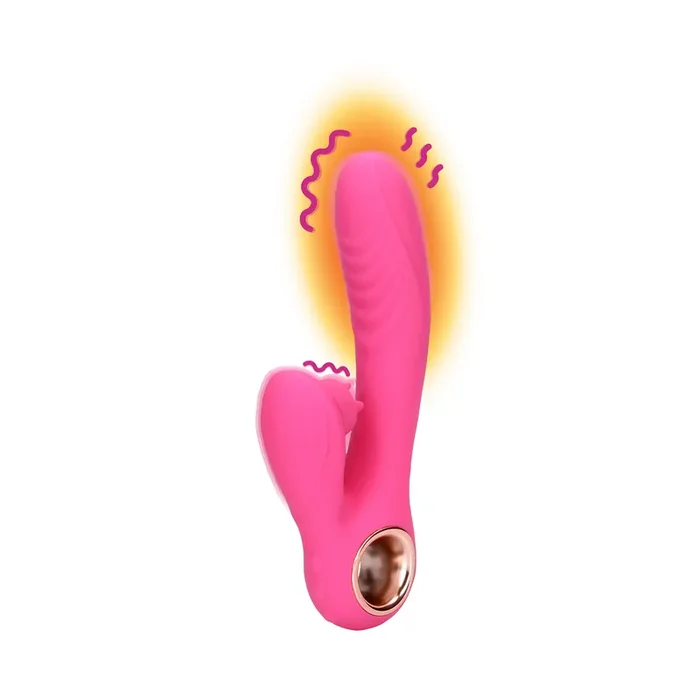 Zungenschlag Rabbit Vibrator mit Wärmefunktion – Exuberant Pink