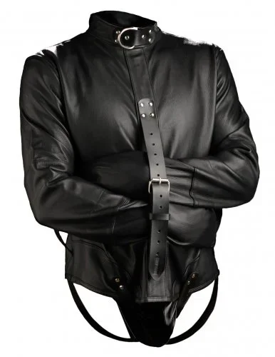 Zwangsjacke aus Leder