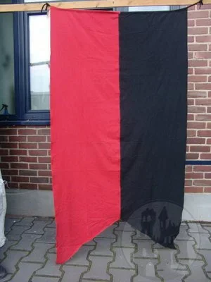 Zweifarbige Fahne